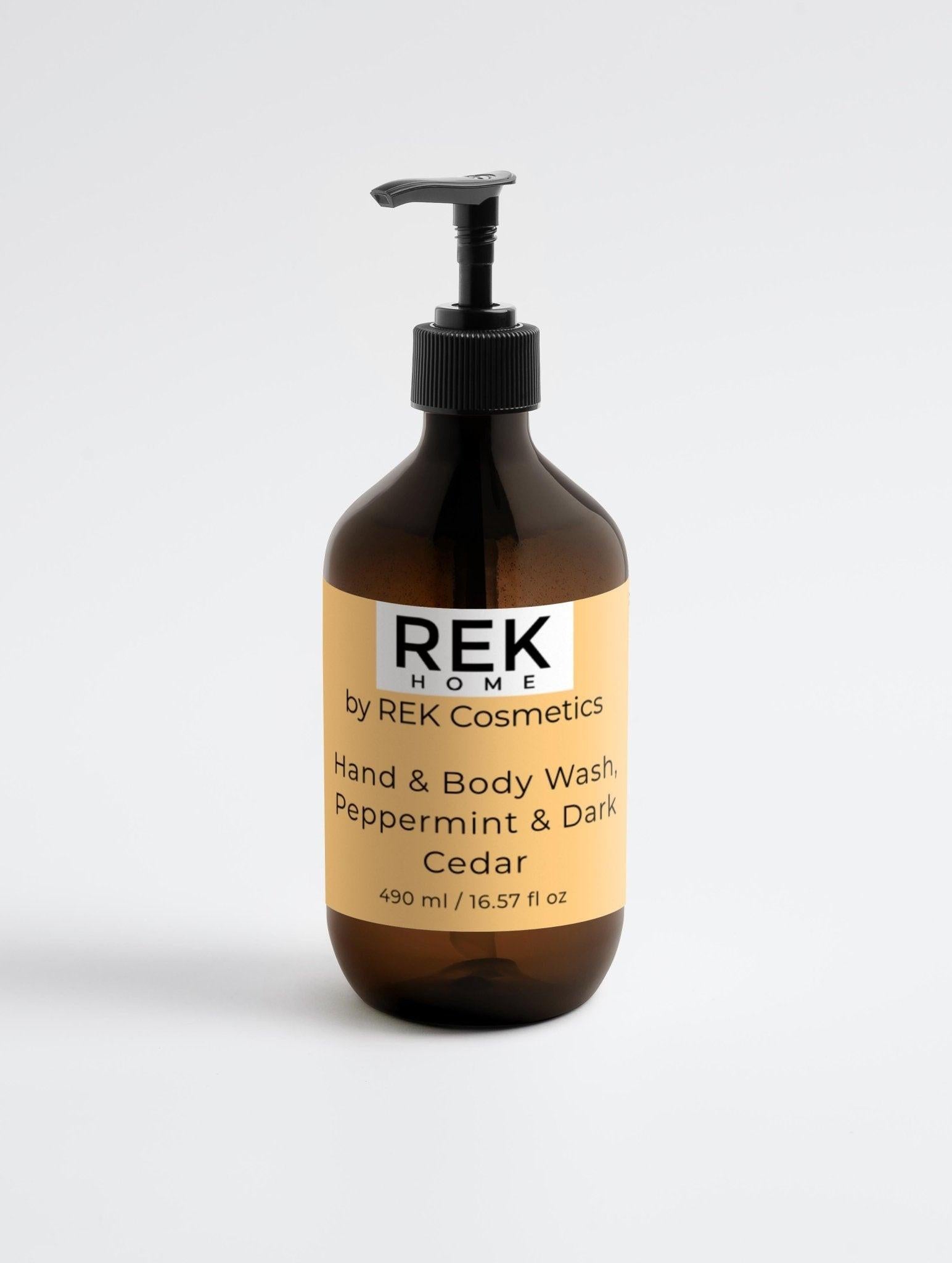 Peppermint Body Wash with Dark Cedar for Hands & Body